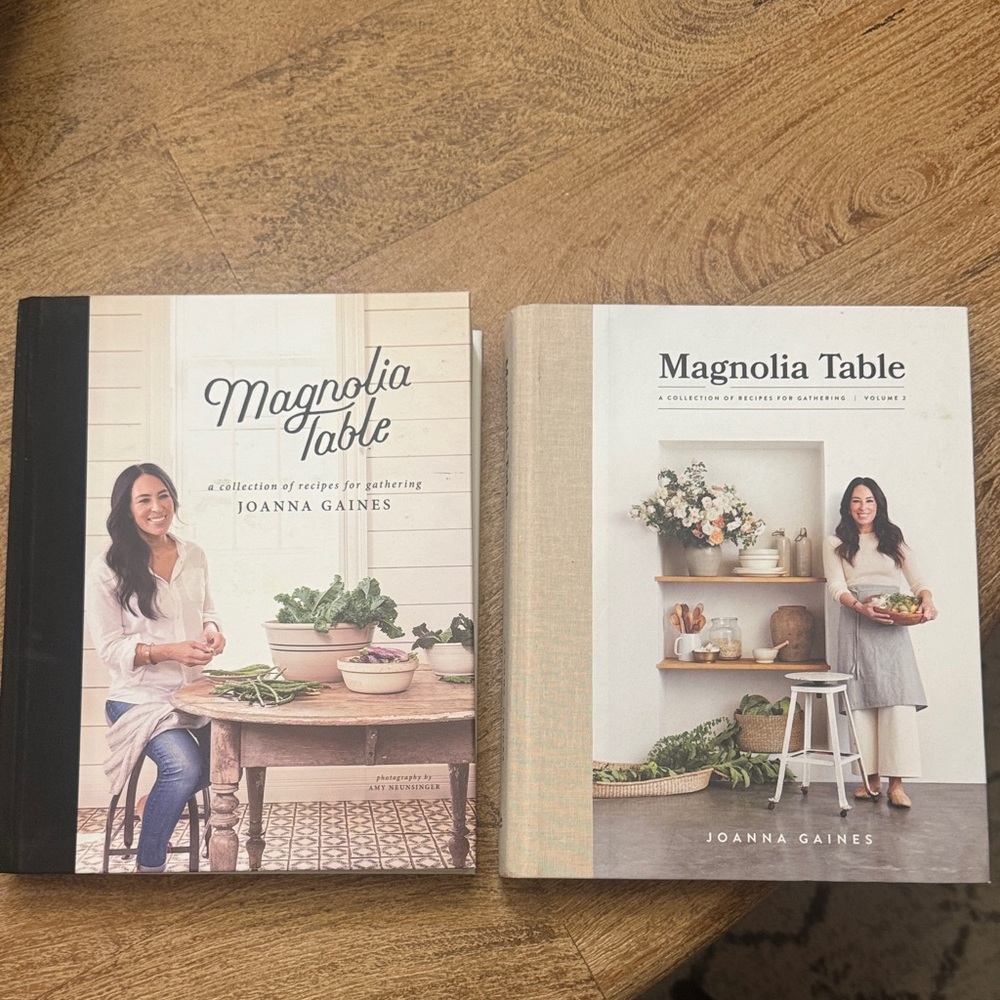 Magnolia Table Joanna Gaines Vol 1 and 2 Cookbooks